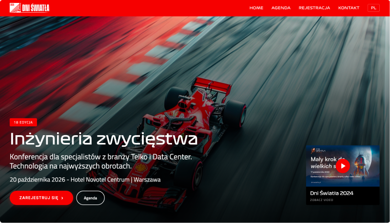 Podgląd strony Dni Światła